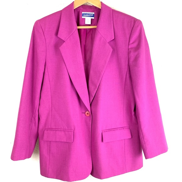 Pendleton Jackets & Blazers - Pendleton | Classic Single Button Blazer Petite 14